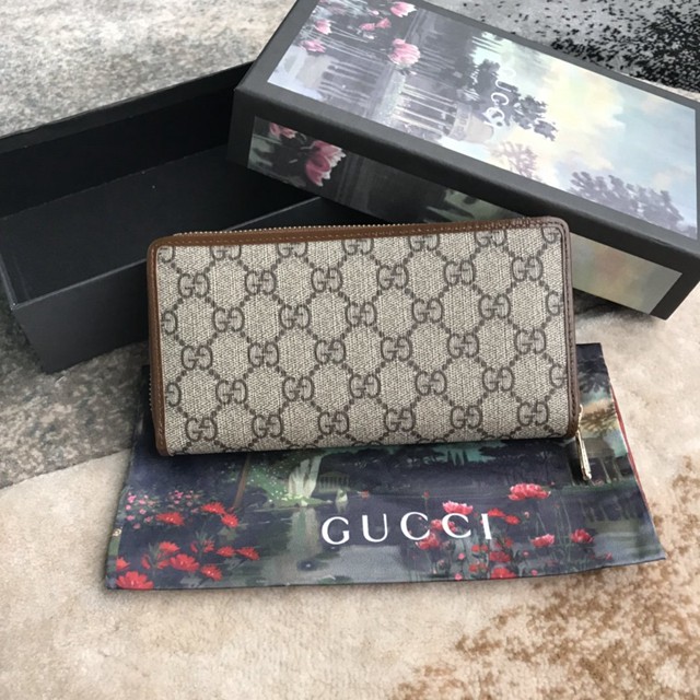 Gucci經典款錢夾錢包 621889 古馳1955馬銜扣全拉鏈錢包 Gucci女士長錢包  gqy3715